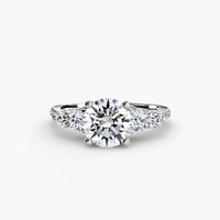 Five Stone Ring with Pavé Band thumbnail 2