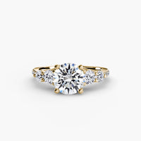 Five Stone Ring with Pavé Band thumbnail 12