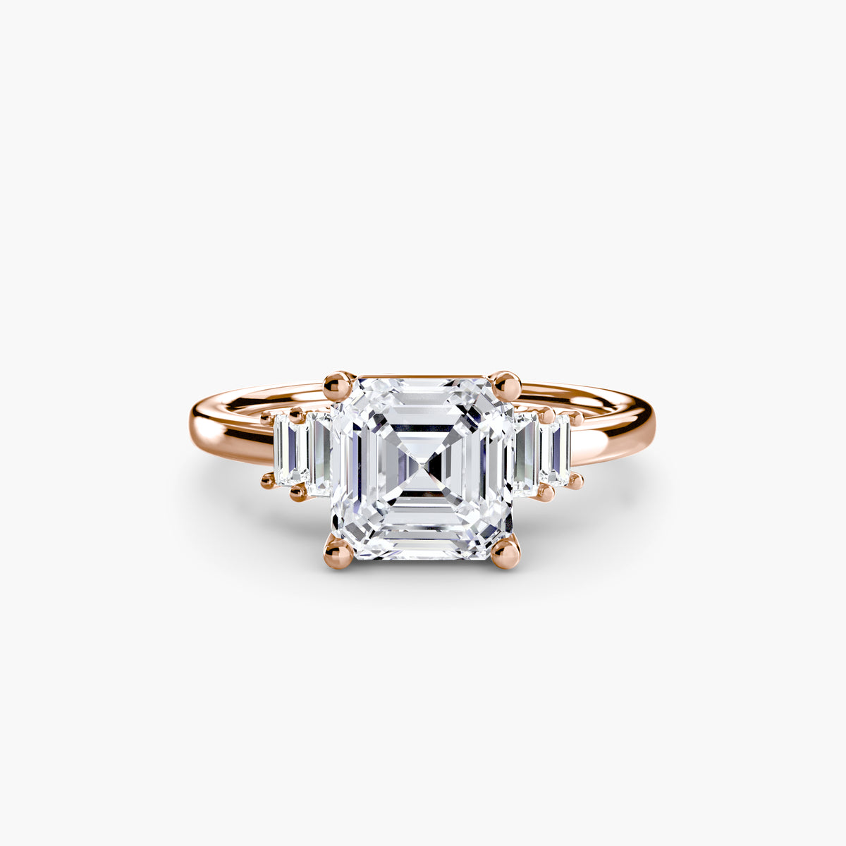 Baguette Accent Solitaire — view 90