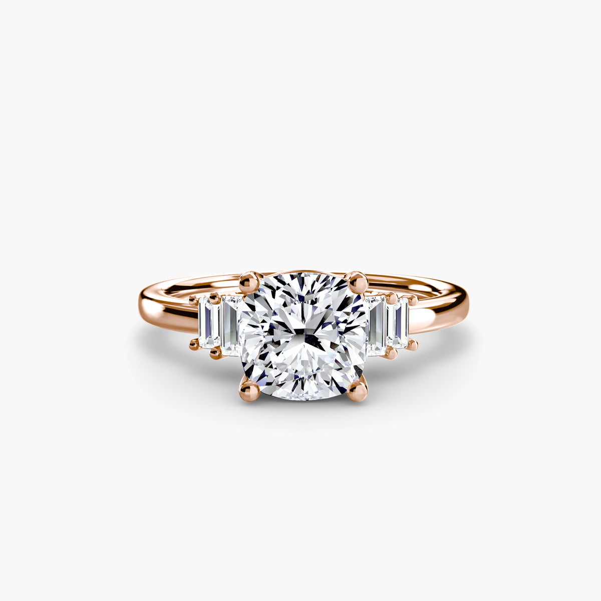 Baguette Accent Solitaire — view 24