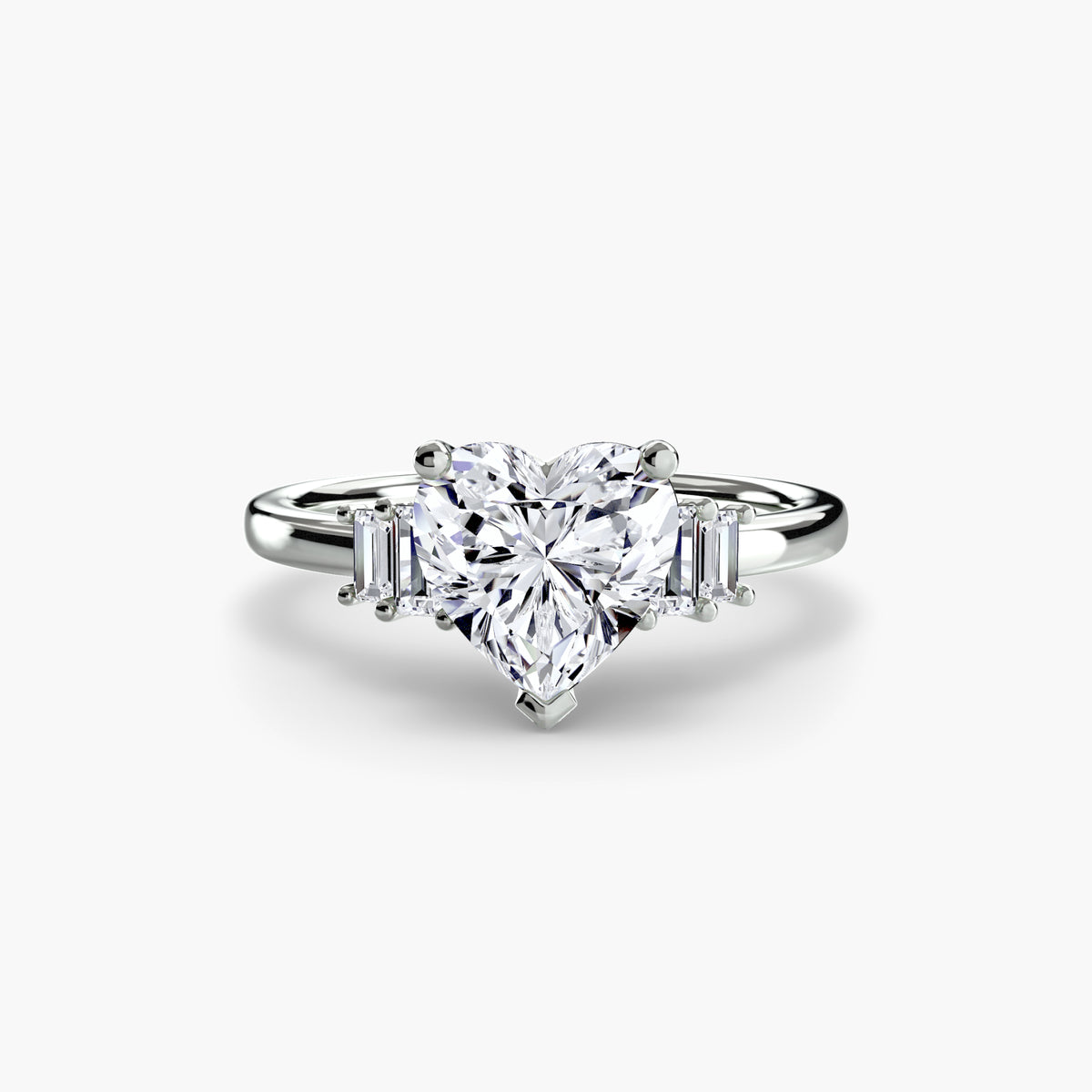 Baguette Accent Solitaire — view 8