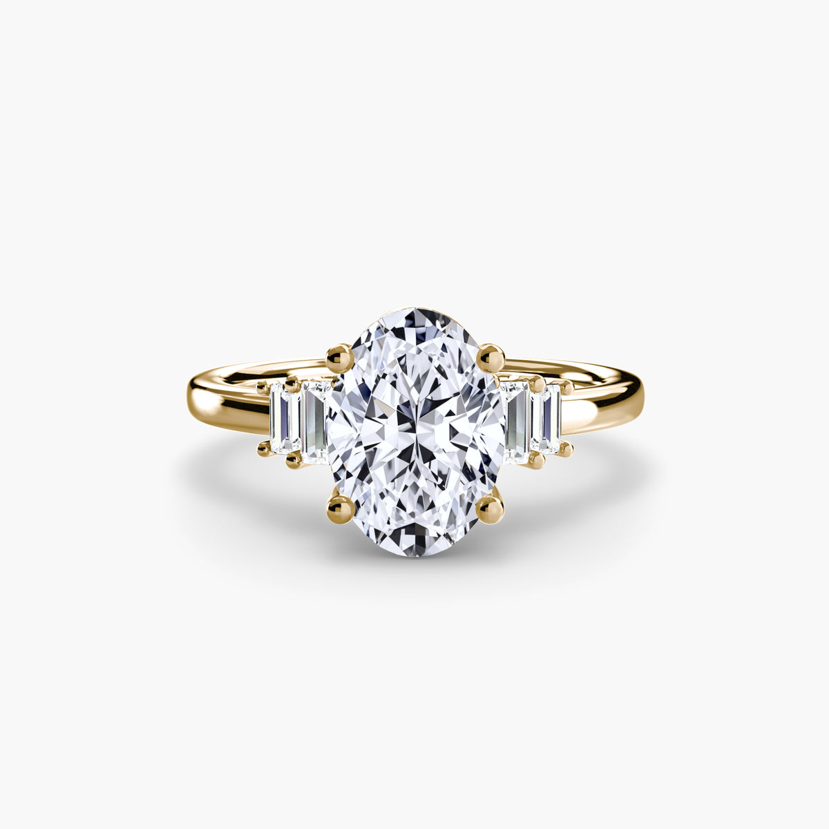 Baguette Accent Solitaire — view 75