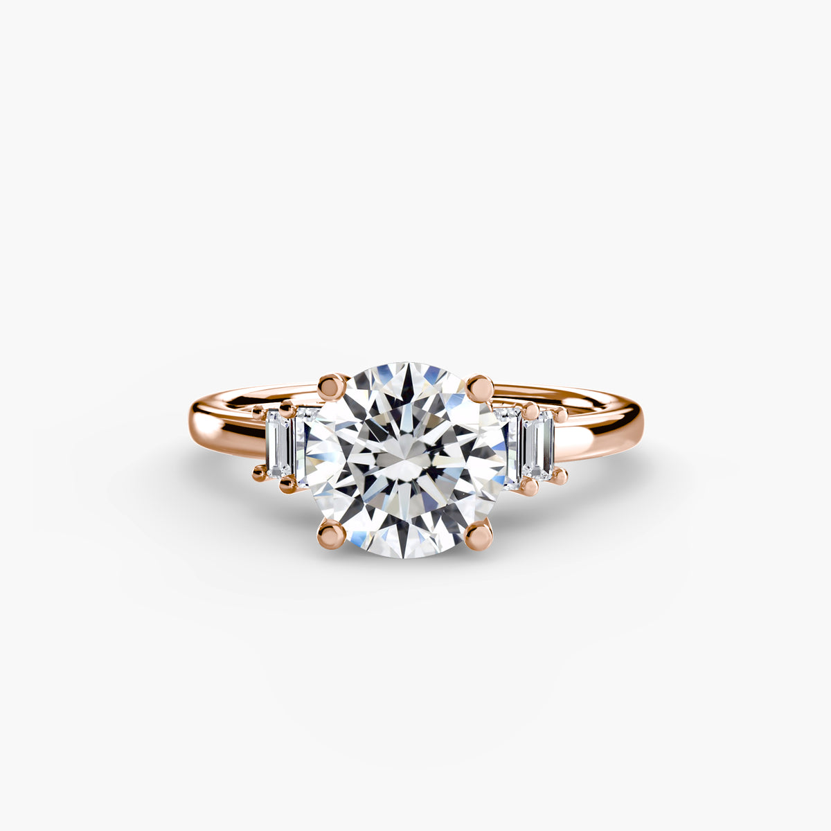 Baguette Accent Solitaire — view 82