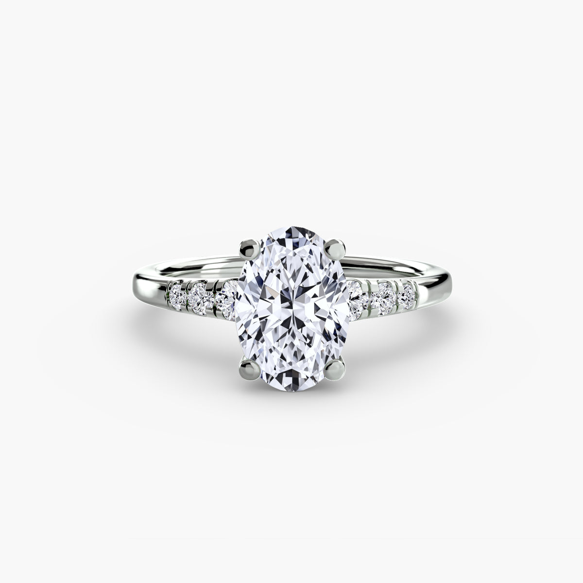 Solitaire with Shoulder Accents — view 95