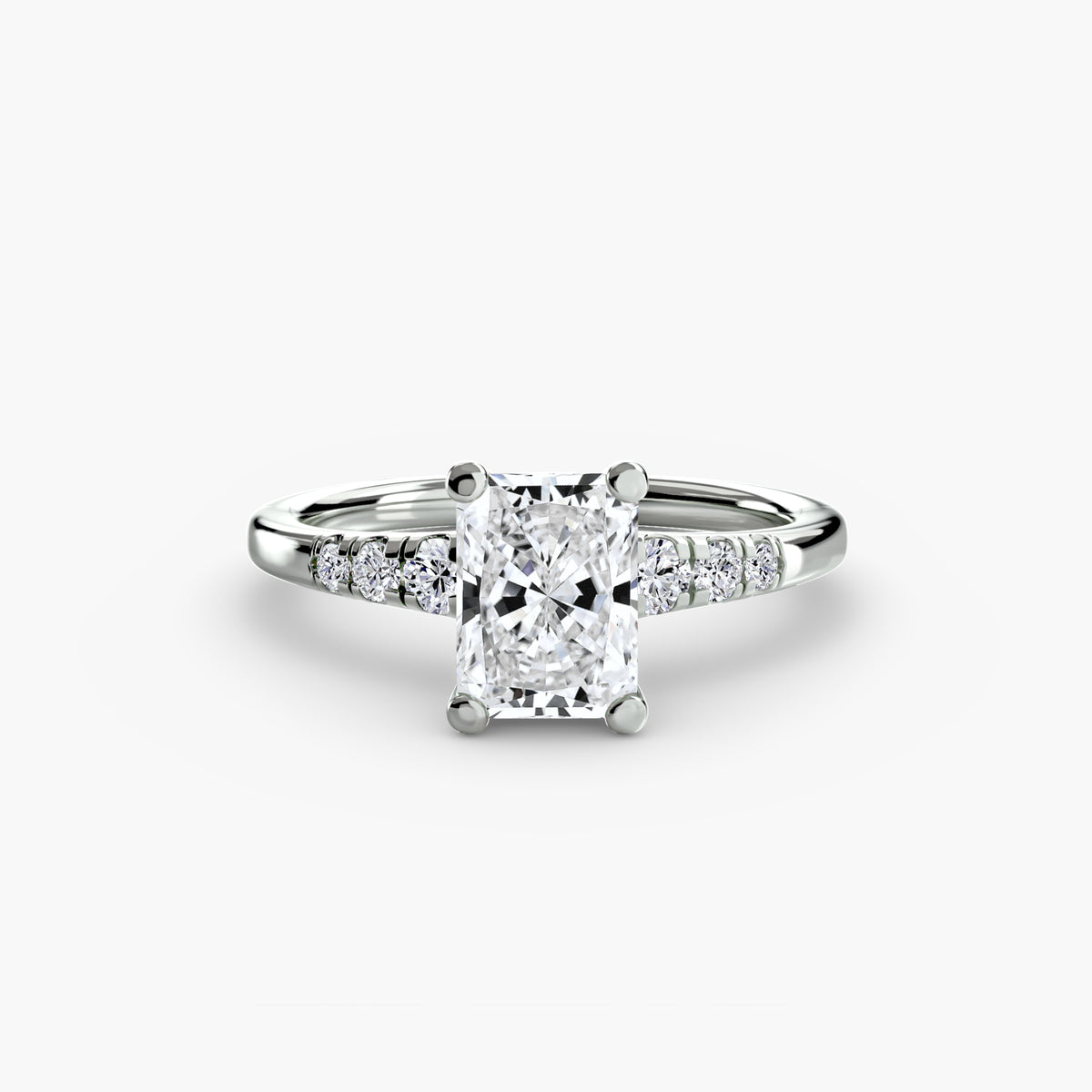 Solitaire with Shoulder Accents — view 39