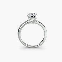 Solitaire with Shoulder Accents thumbnail 1