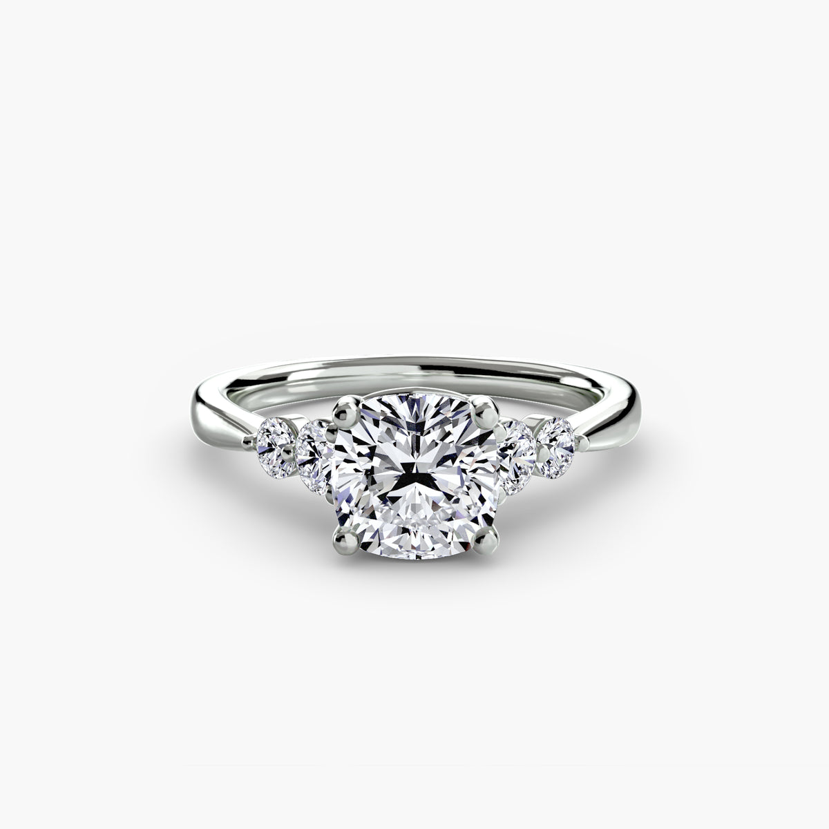 Solitaire with Shoulder Accents 2 — view 4
