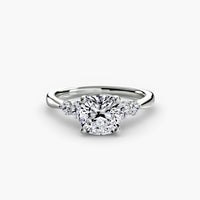 Solitaire with Shoulder Accents 2 thumbnail 4