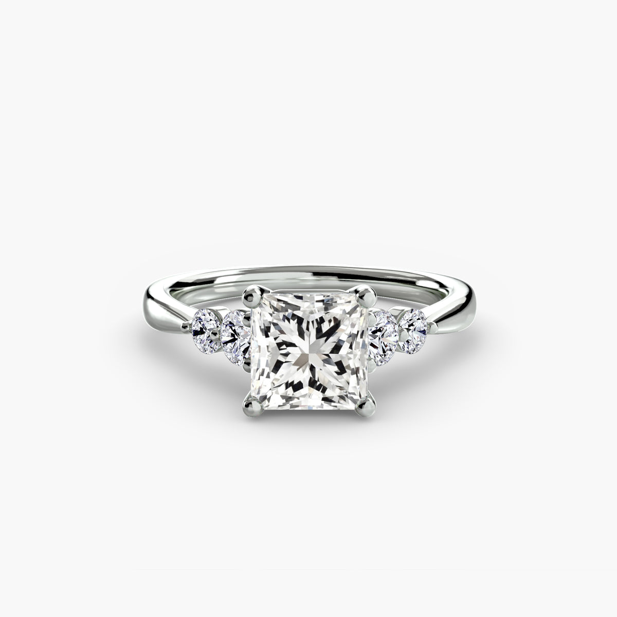 Solitaire with Shoulder Accents 2 — view 3