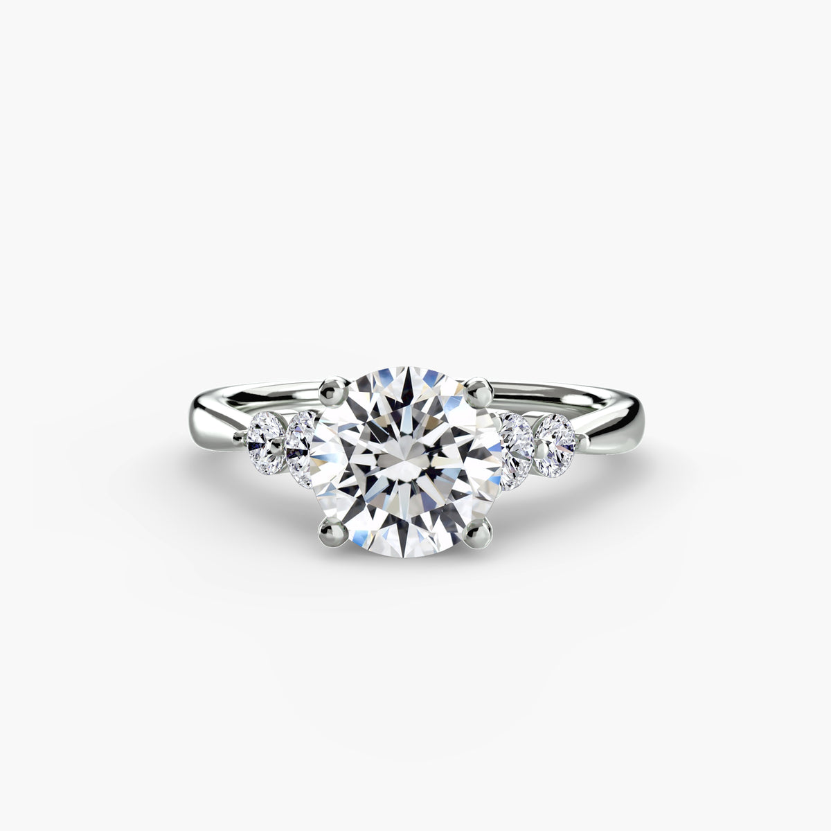 Solitaire with Shoulder Accents 2 — view 2