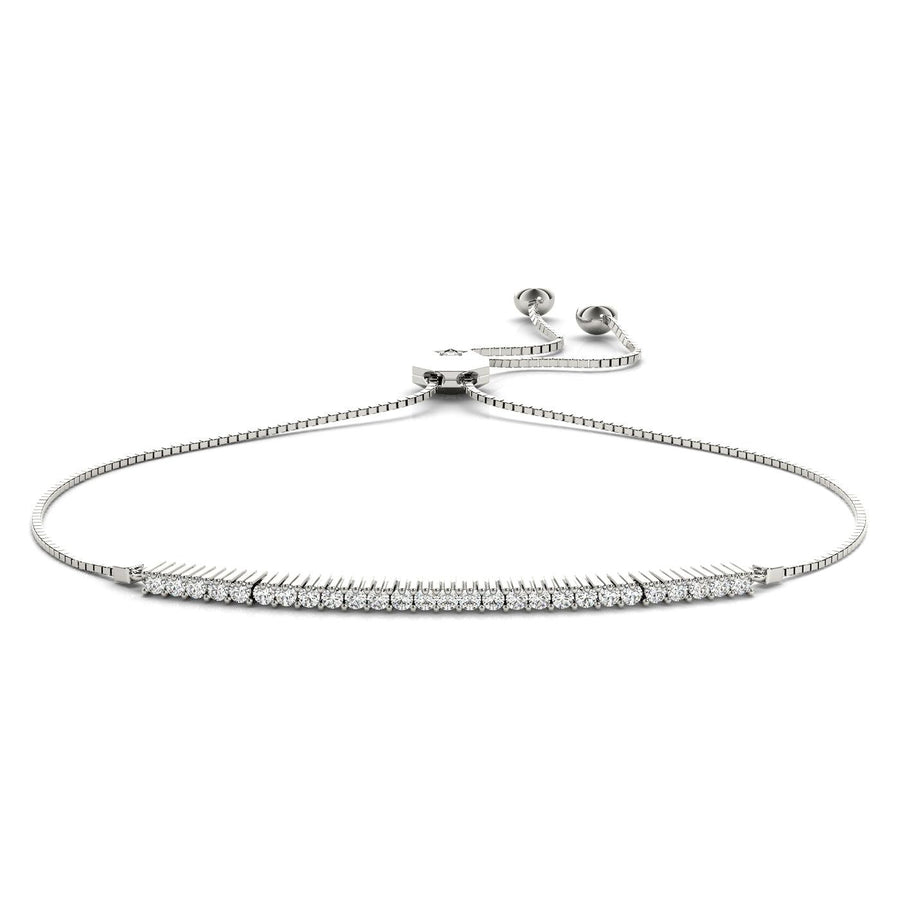 Rona - Adjustable Lab Created Diamond Tennis Bracelet