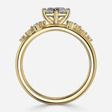 Side view of the Rosalie Marquise Cut Diamond Ring. 