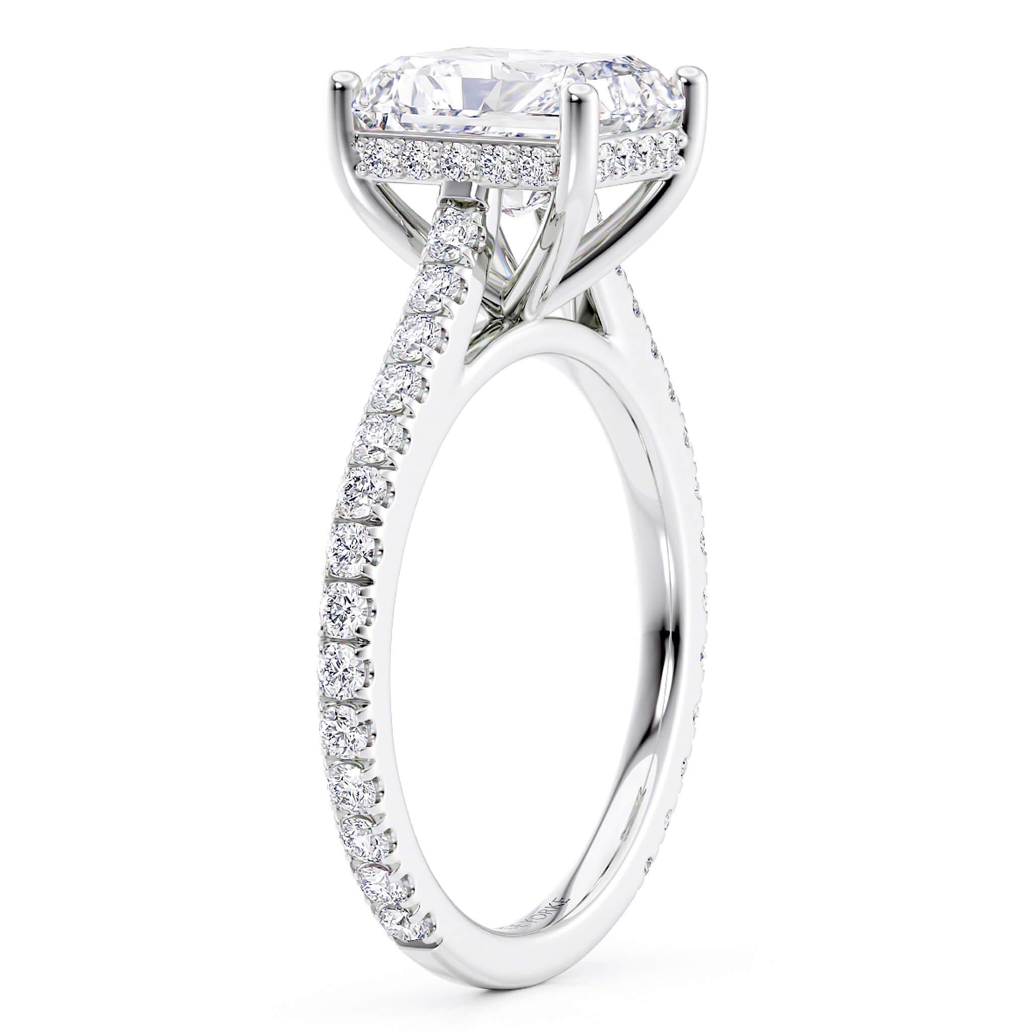 Seville - 2 Carat Radiant Cut Lab Grown Diamond Engagement Ring - Monroe Yorke Diamonds