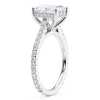 Seville — Radiant Cut Lab Grown Diamond Hidden Halo Engagement Ring thumbnail 7