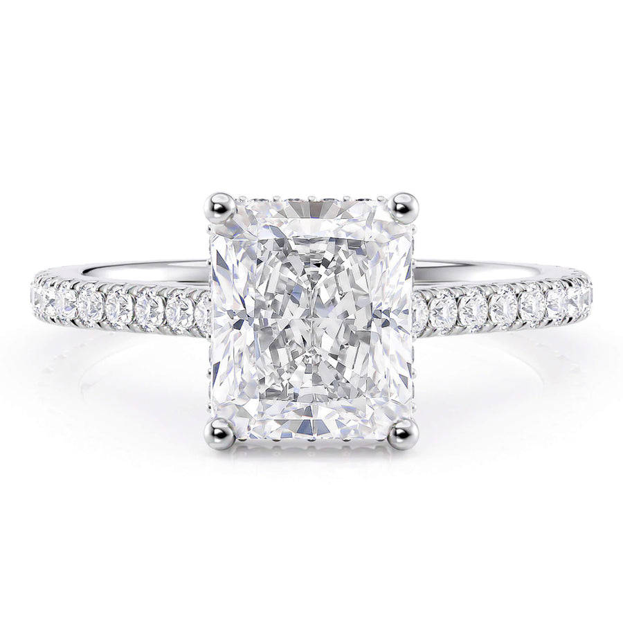 Seville - 2 Carat Radiant Cut Lab Grown Diamond Engagement Ring - Monroe Yorke Diamonds