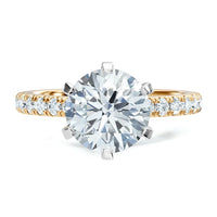 Scarlet 2.00ct F VS2 Lab Grown Diamond Engagement Ring — 18ct Yellow Gold thumbnail 2