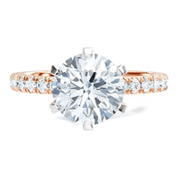 Scarlett - Round Diamond Engagement Ring 6 Claw