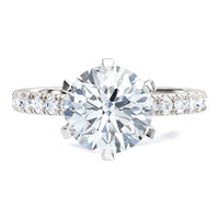 Scarlett - Round Diamond Engagement Ring 6 Claw