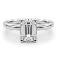 Skye — Emerald Cut Lab Grown Diamond Solitaire Engagement Ring thumbnail 4