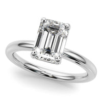Skye — Emerald Cut Lab Grown Diamond Solitaire Engagement Ring thumbnail 1