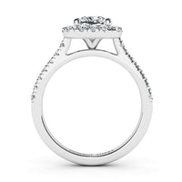 Eternal Summer — Cushion Lab Grown Diamond Halo Engagement Ring thumbnail 2