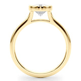 Sunny Oval Diamond Engagement Ring – Sleek Bezel Setting