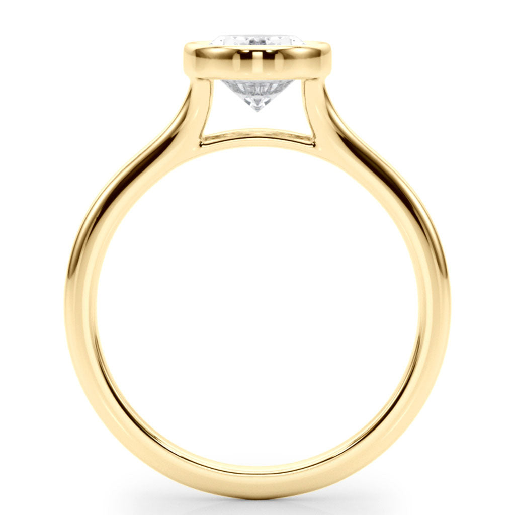 Sunny - Oval Diamond Bezel Solitaire Engagement Ring
