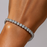 15.0 Carat Moissanite Tennis Bracelet  - 5.0mm Wide