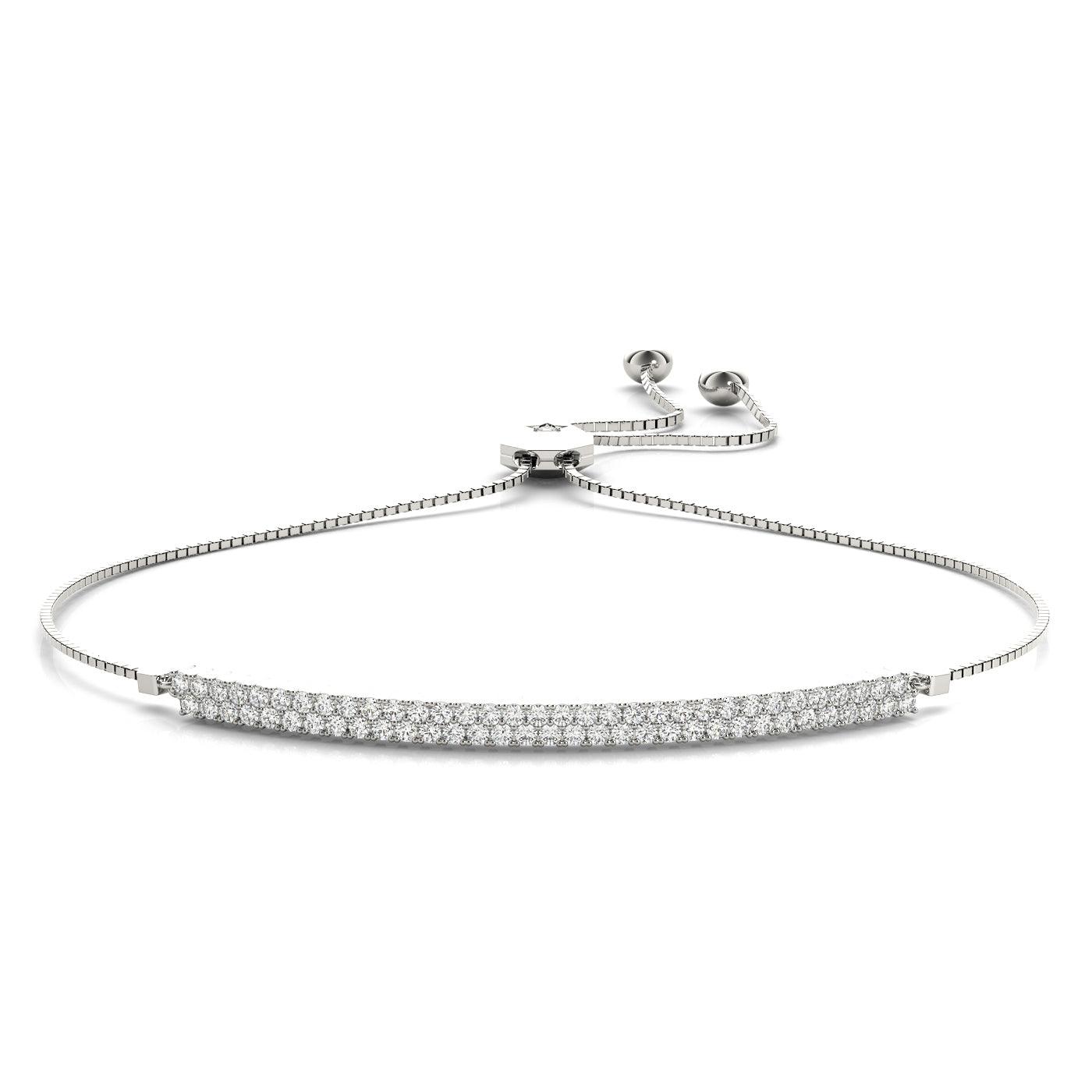 Vegas - 1/2 Carat Adjustable Diamond Tennis Bracelet - Monroe Yorke Diamonds