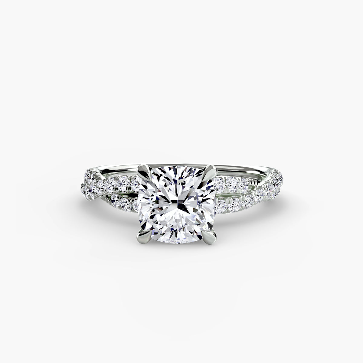 The Twisted Pavé Solitaire — view 94