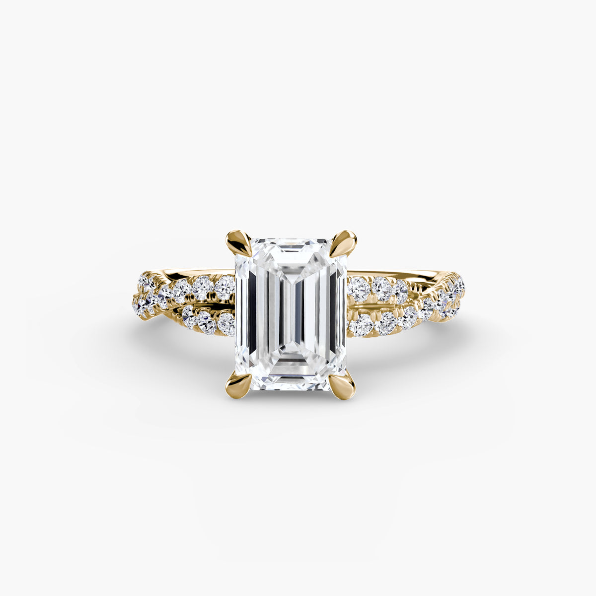 The Twisted Pavé Solitaire — view 77