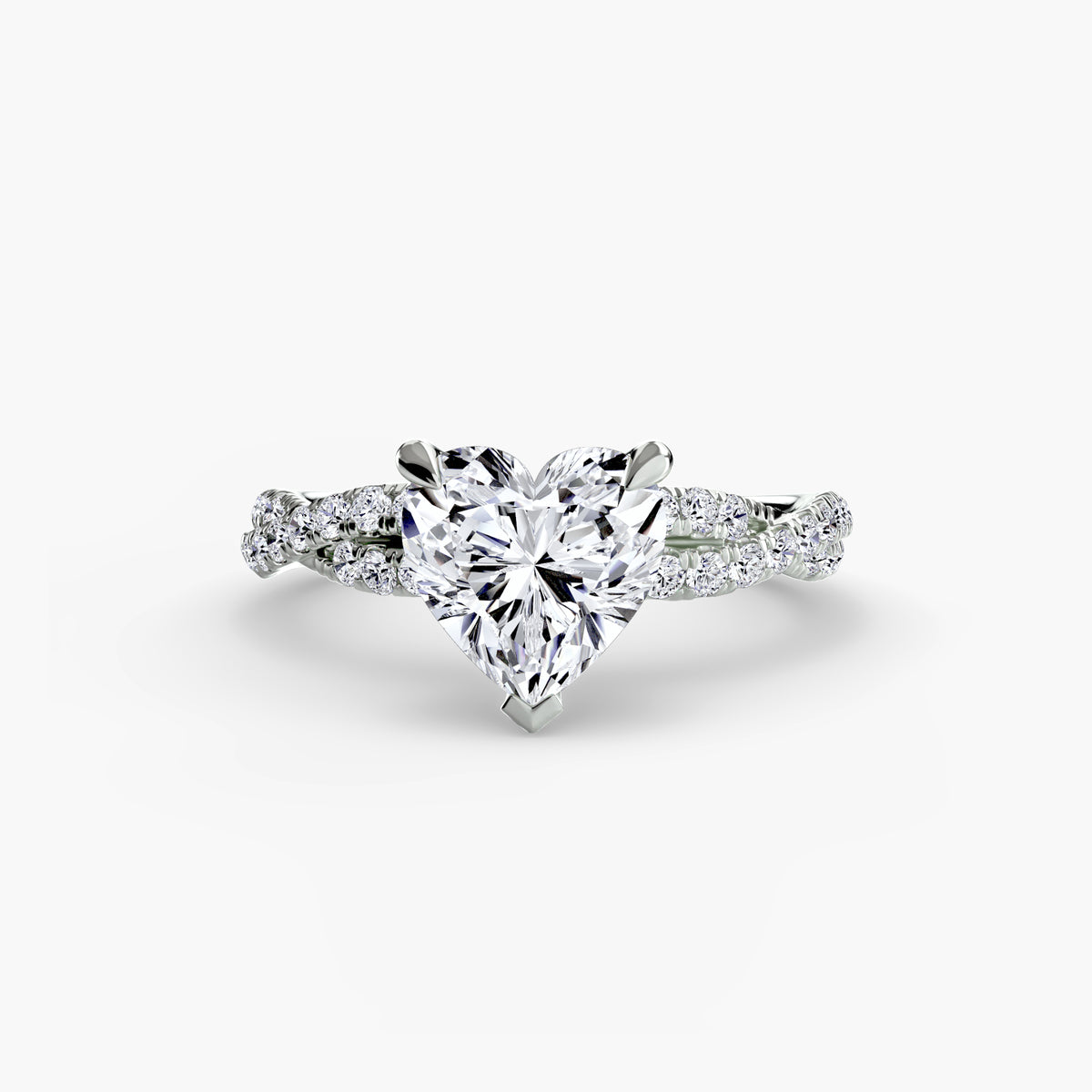 The Twisted Pavé Solitaire — view 38