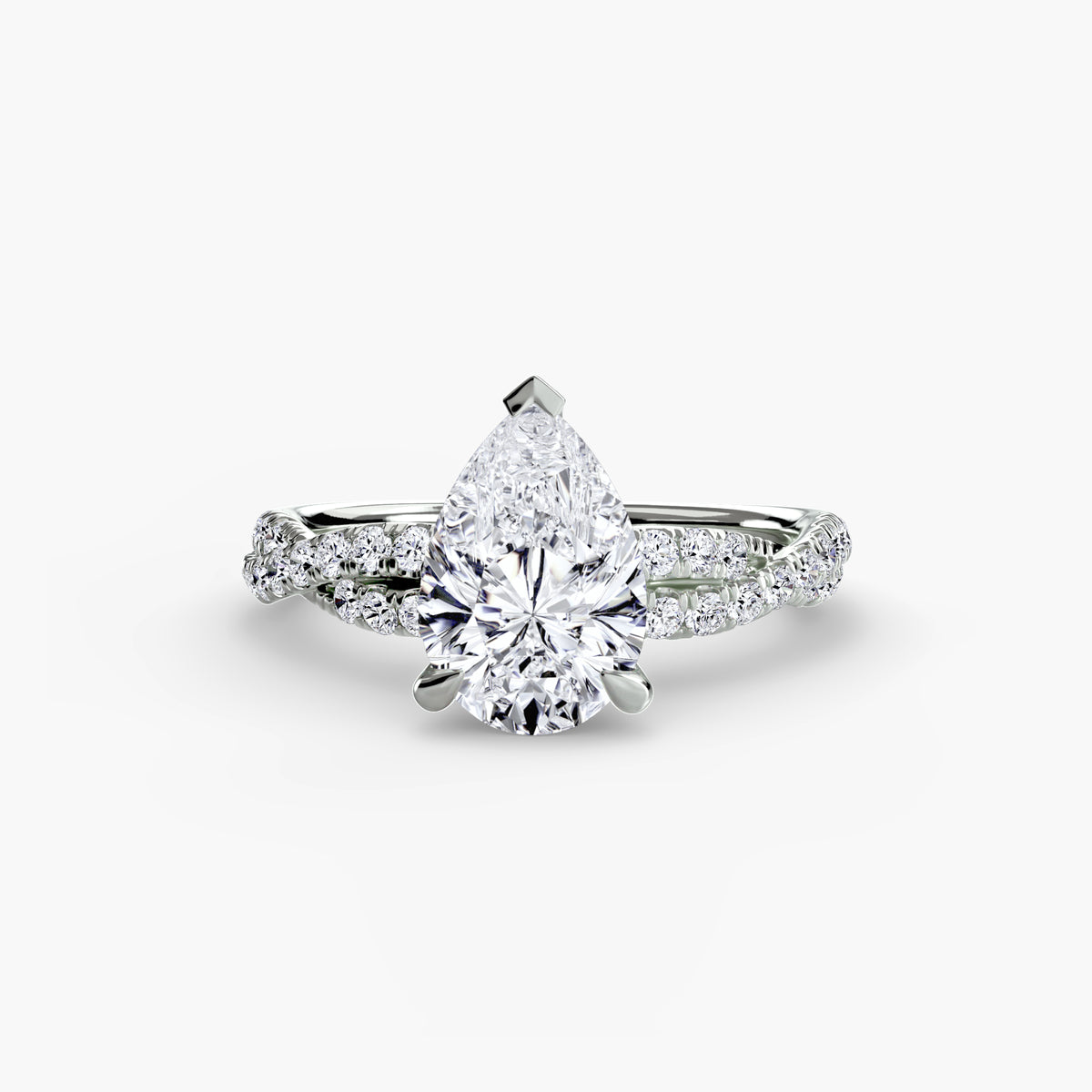 The Twisted Pavé Solitaire — view 66
