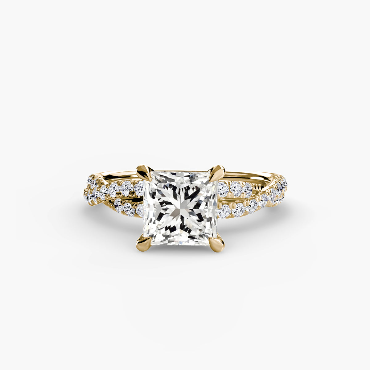 The Twisted Pavé Solitaire — view 73