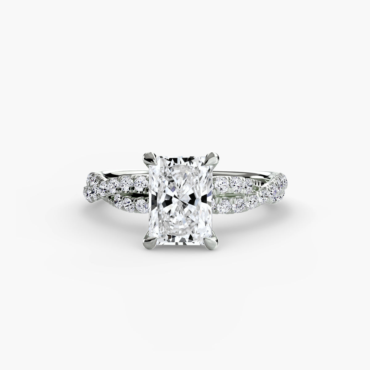 The Twisted Pavé Solitaire — view 69