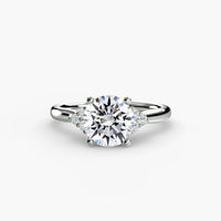 Solitaire with Cluster Shoulders thumbnail 2
