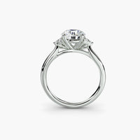 Solitaire with Cluster Shoulders thumbnail 1