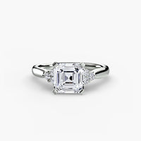 Solitaire with Cluster Shoulders 2 thumbnail 100