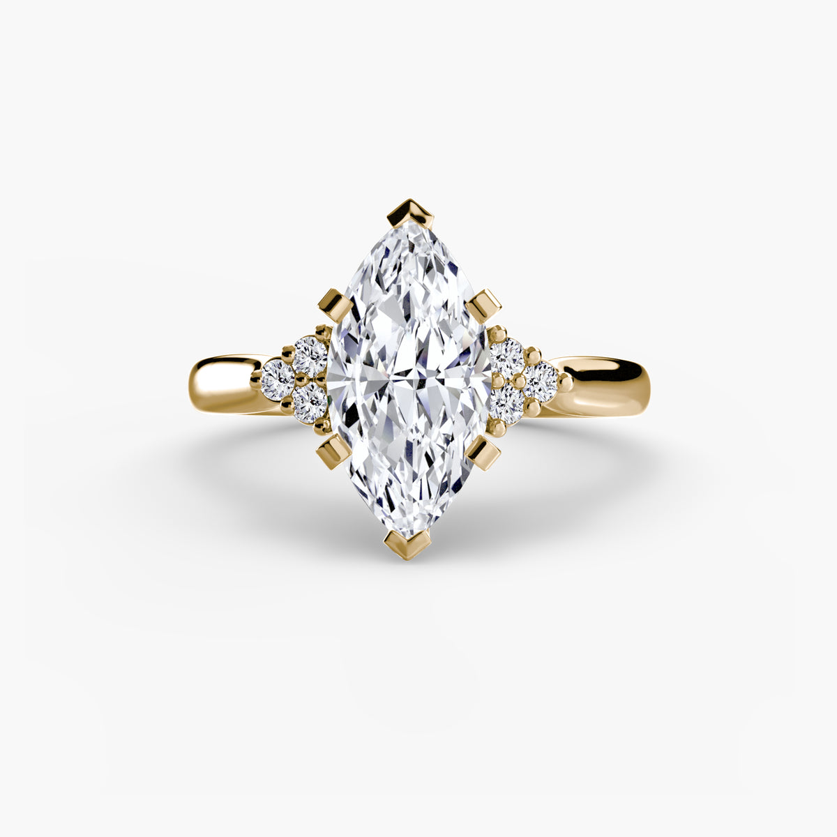 Solitaire with Cluster Shoulders 2 — view 51