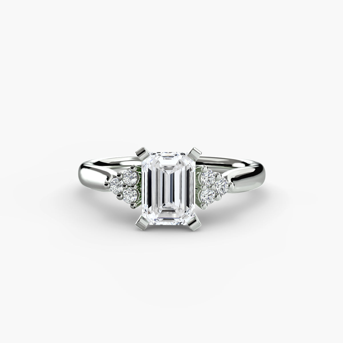 Solitaire with Cluster Shoulders 2 — view 67