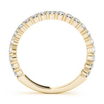 Skylar diamond ring with diamonds 3/4 of the way around the band 