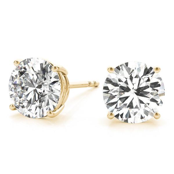Zoey IGI Certified Lab Grown Diamond Ear Studs E VS2 - Total 2.00 Carats - Monroe Yorke Diamonds — view 6