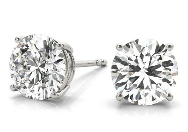 Lab grown diamond ear studs in Brisbane