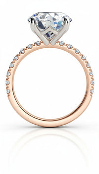 Clover - Make a Statement.  4.0 Carat Round Diamond. Lab Grown thumbnail 14