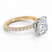 Clover Diamond Engagement Ring in Yellow Gold thumbnail 2