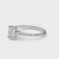 Amber 2.00 Carat Oval Lab Grown Diamond Ring. An Incredible Statement Piece thumbnail 3