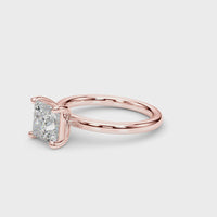 Melody — Princess Cut Lab Grown Diamond Solitaire Engagement Ring thumbnail 12