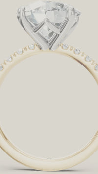 Clover - Make a Statement.  4.0 Carat Round Diamond. Lab Grown thumbnail 3
