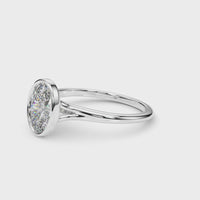 Sunny - Oval Diamond Bezel Solitaire Engagement Ring