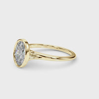 Sunny - Oval Diamond Bezel Solitaire Engagement Ring